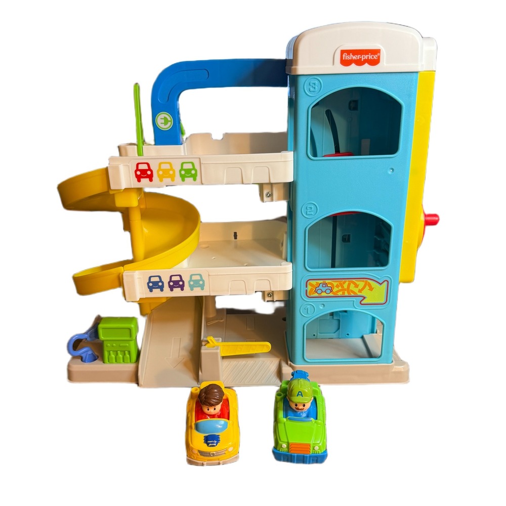 Fisher-Price Little People Helpful Neighbor's Garage Playset with 2 Wheelies